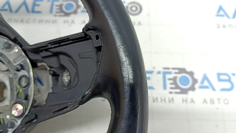 Mercedes W167 GLE 350 450 20-23 black leather steering wheel with heating, scratches, tears, dents