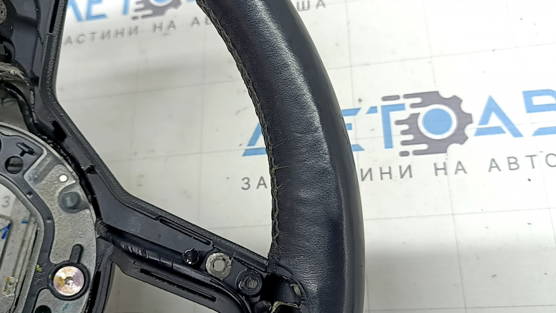 Mercedes W167 GLE 350 450 20-23 black leather steering wheel with heating, scratches, tears, dents