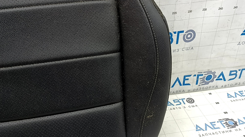 Mercedes W167 GLE 350 450 20-23 passenger seat cushion upholstery, black leather, perforated, heated, water contact, cleanable