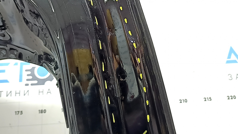 The trunk door is bare Mercedes W167 GLE 350 450 20-24 black 040, dented