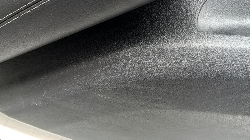 Door trim, rear left card, Mercedes W167 GLE 350 450 20-24, black leather, with non-working backlight, black leather armrest, gray wood insert, Burmester, without curtain, with handle, contact with
