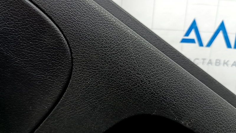 Door trim, rear left card, Mercedes W167 GLE 350 450 20-24, black leather, with non-working backlight, black leather armrest, gray wood insert, Burmester, without curtain, with handle, contact with