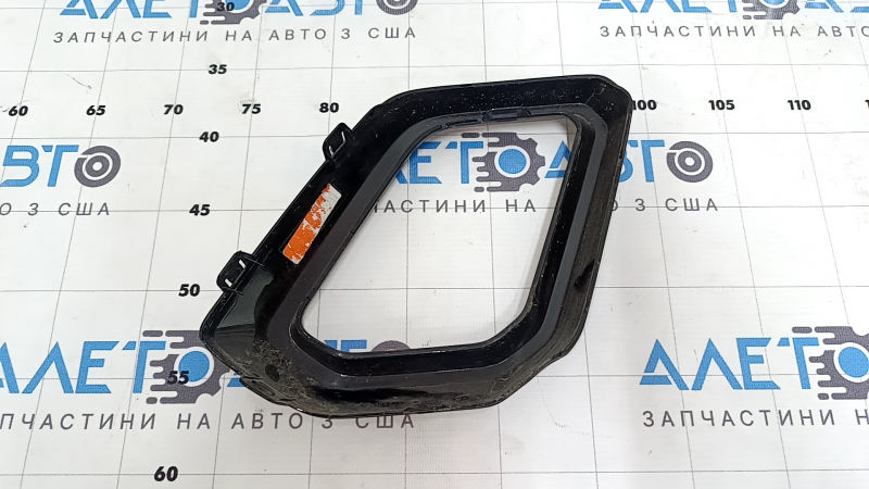 Left front bumper lip trim for Honda CRV 23-24 HEV, gloss black, sand, scratches