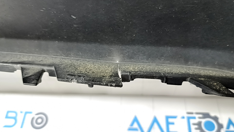 Front bare bumper Mercedes W167 GLE 350 450 20-23 for parking sensors, black, dented, cracks, broken fasteners, non-factory holes