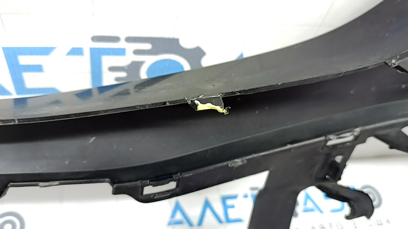 Front bare bumper Mercedes W167 GLE 350 450 20-23 for parking sensors, black, dented, cracks, broken fasteners, non-factory holes