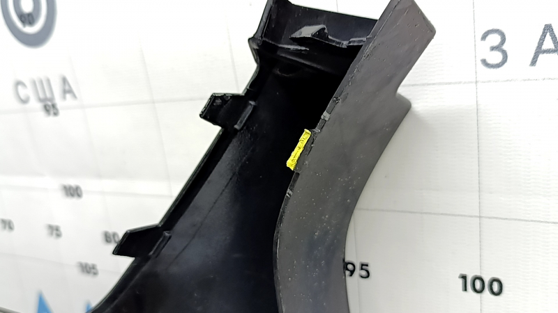 Front bare bumper Mercedes W167 GLE 350 450 20-23 for parking sensors, black, dented, cracks, broken fasteners, non-factory holes