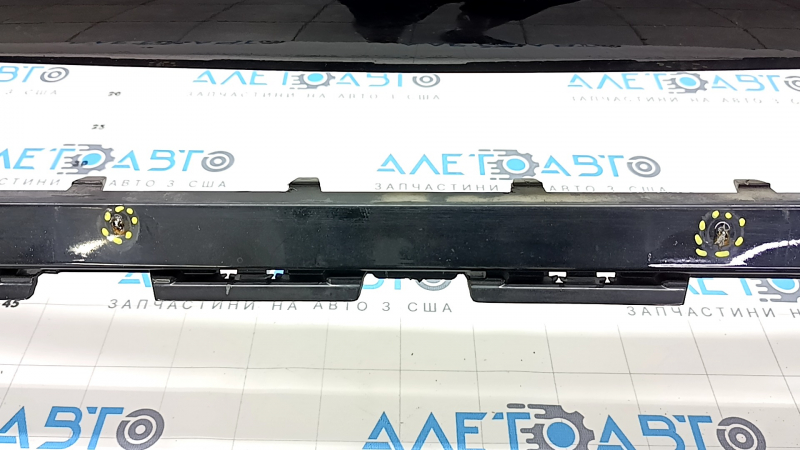 Front bare bumper Mercedes W167 GLE 350 450 20-23 for parking sensors, black, dented, cracks, broken fasteners, non-factory holes