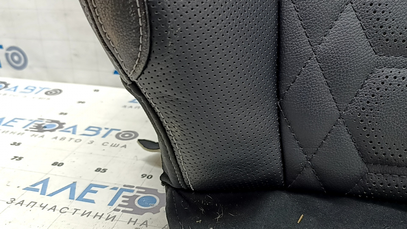 Ford Escape MK4 2023-2025 driver's seat back upholstery, black leather with perforation, heated, dents