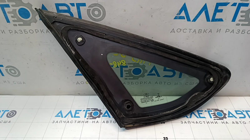 Rear right window, blind glass, Ford Fusion mk5 13-20, single chrome, scratches on chrome