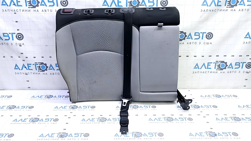 Rear seat, 2nd row, upper right, Toyota Prius 50 19-20, black and gray cloth, with belt, with armrest, for cleaning