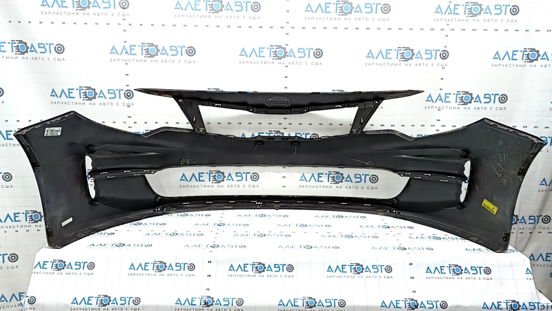 Kia Optima 16-18 USA built bare front bumper, burgundy, broken fasteners, dents, scratches