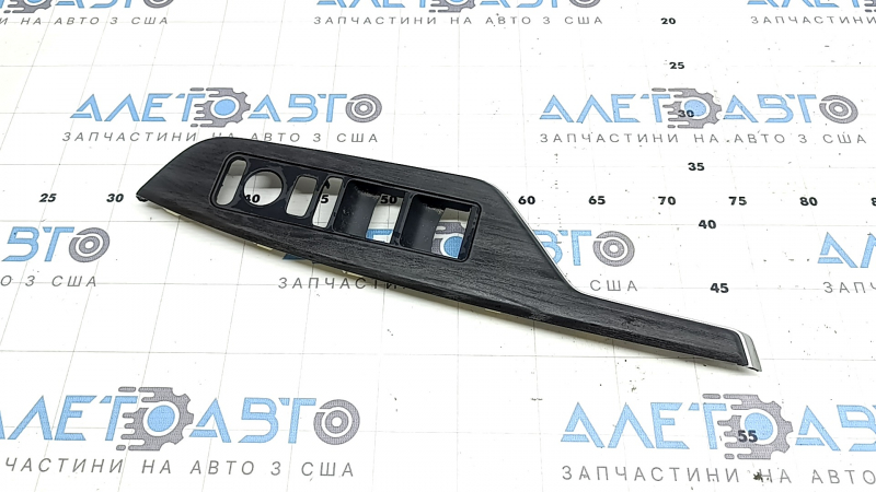 Front left power window control trim for Honda Clarity 18-21 USA, ebony, chrome, scratches