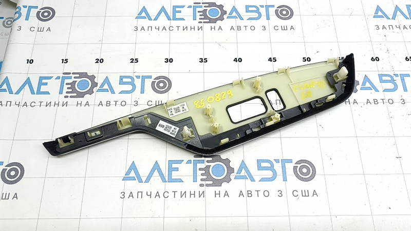 Front right power window control trim for Honda Clarity 18-21 USA, ebony, chrome, scratches