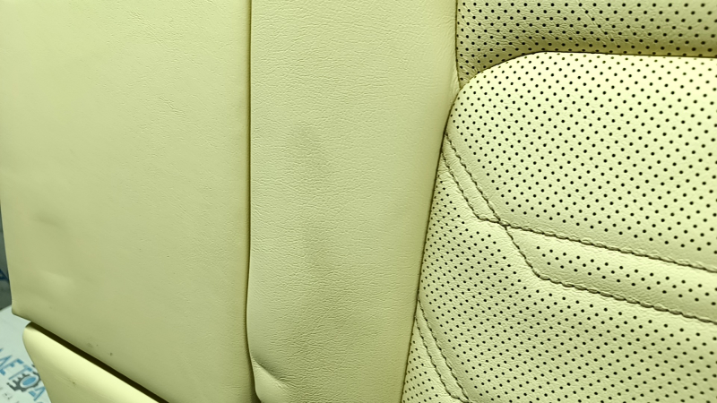 Rear row of seats, 2nd row, upper part, right, Lexus NX200t NX300h 15-17, beige with black inserts, with armrest, without belts, needs cleaning, dented