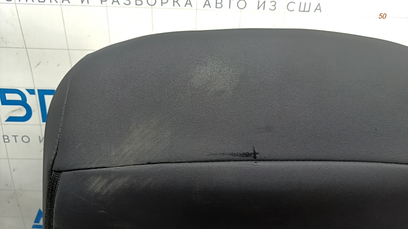 Upper passenger seat trim for Lexus NX300 NX300h 15-17, black and beige leather, heated, ventilated, type 1, dry-cleanable, scratches on leather