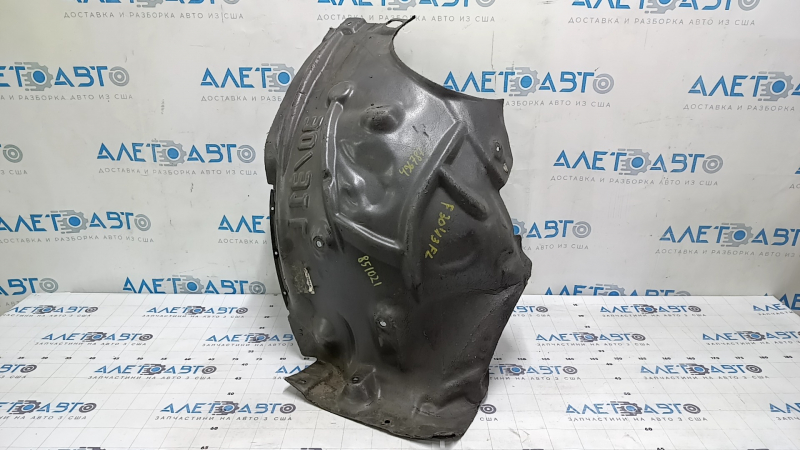 Front left rear fender liner BMW 3 F30 12-15, torn, dented
