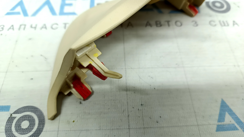 Left center dashboard trim for Lexus NX200t NX300 NX300h 15-21 beige, broken mount, needs cleaning