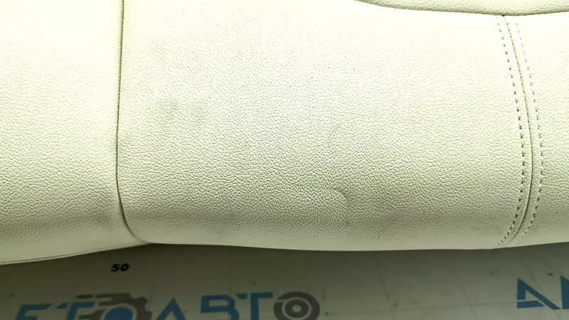 Rear seat cushion, 2nd row, BMW X5 G05 19-22, Canberra-Beige leather, heated, wrinkled, needs cleaning