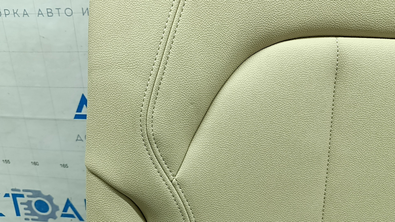 Rear seat backrest, 2nd row, right, BMW X5 G05 19-22, Canberra-Beige leather, heated, wrinkled, needs cleaning