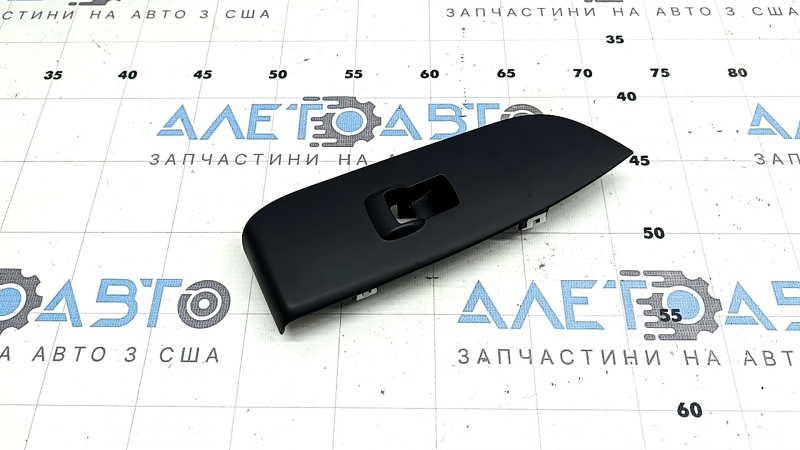 Lincoln MKZ 16-20 front right window control trim, black, textured, cracks in the fasteners