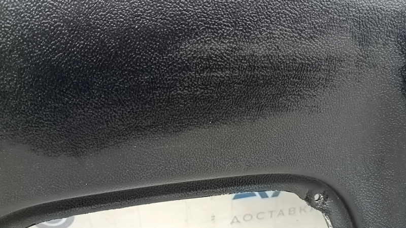 Lincoln MKZ 13-20 black rear driver's seat cover, broken fasteners, broken fastener, cracks in fasteners, tear, dented