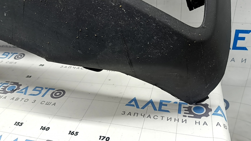 Rear bumper bare Lincoln MKZ 17-20 lower part, structure, scratches, broken fasteners, dented, crack in fastener