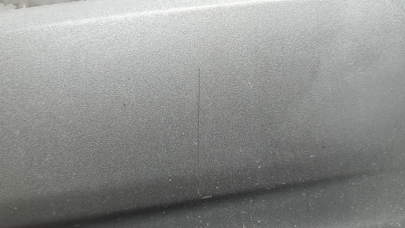 Rear bumper bare Lincoln MKZ 17-20 lower part, structure, scratches, broken fasteners, dented, crack in fastener