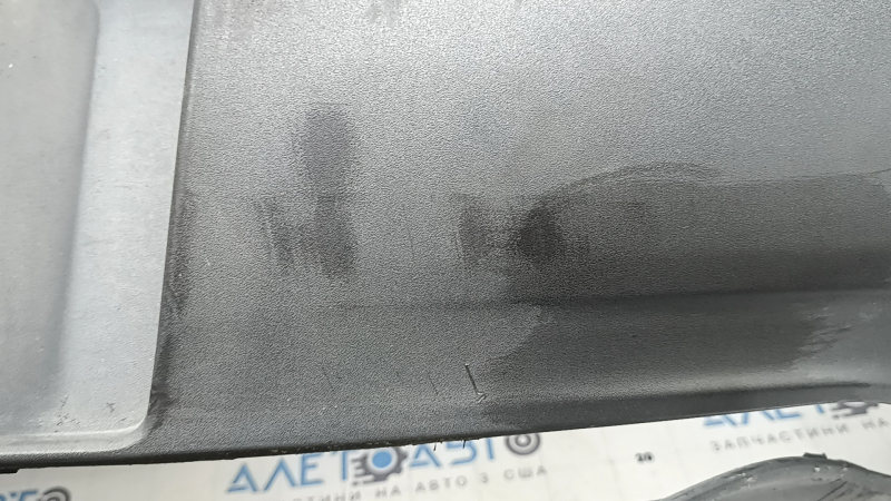 Rear bumper bare Lincoln MKZ 17-20 lower part, structure, scratches, broken fasteners, dented, crack in fastener