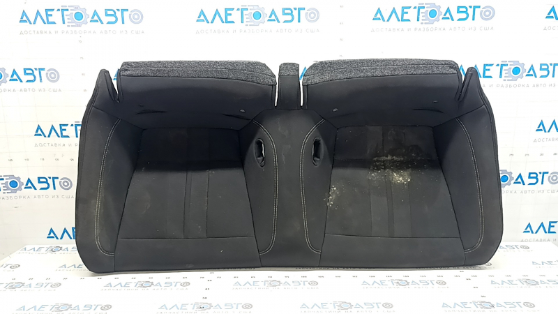Ford Mustang mk6 15-23 coupe rear seat cushion, black fabric, wrinkled, needs cleaning