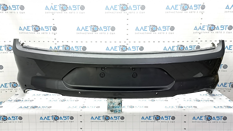 Bare rear bumper for Ford Mustang mk6 18-23 with parking sensors, graphite
