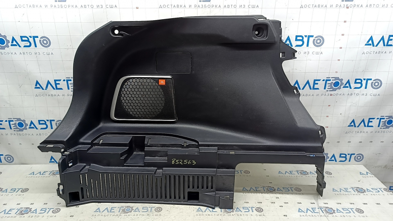 Left arch trim for Toyota Venza 21-24, black, with JBL subwoofer, scratches