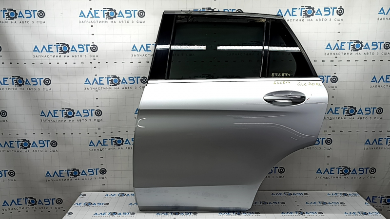 Complete rear left door for Mercedes GLC 16-22 SUV, keyless, tinted, silver 775