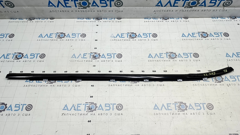 Kia EV6 22-24 black door-glass molding, center rear left