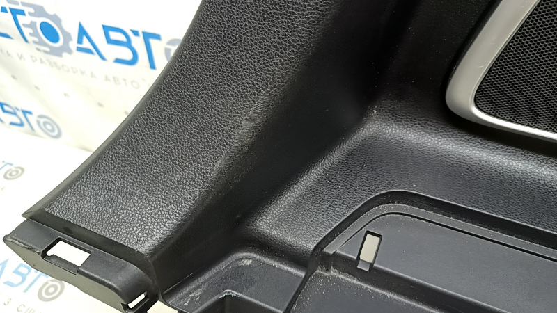 Left arch trim for Toyota Venza 21-24, black, with JBL subwoofer, scratches