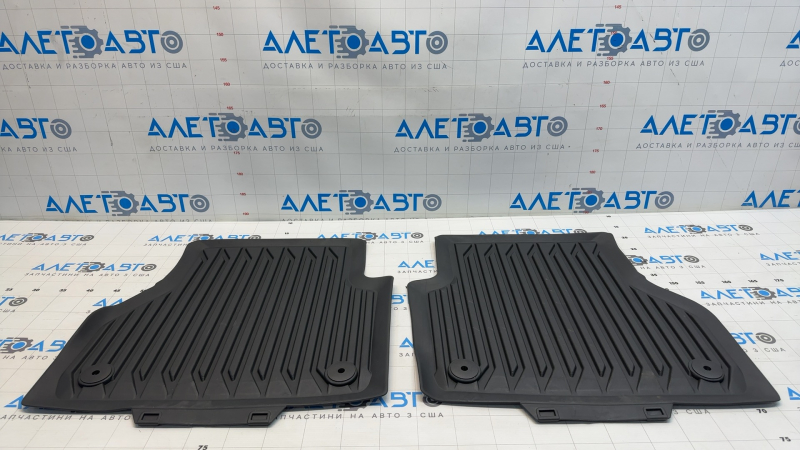 Set of floor mats for the Audi A6 C8 19-25, black rubber
