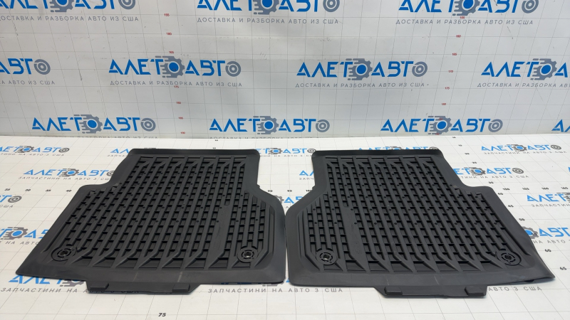 Set of floor mats for the Audi A6 C8 19-25, black rubber