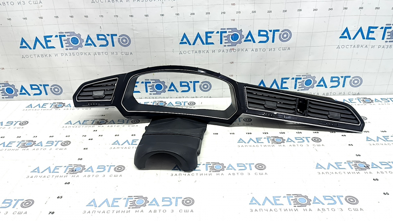 Central dashboard trim for VW Tiguan 18-24, graphite, with air ducts, type 2