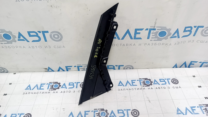 Rear left side door trim for Audi A4 B9 17-25, gloss black, scratches