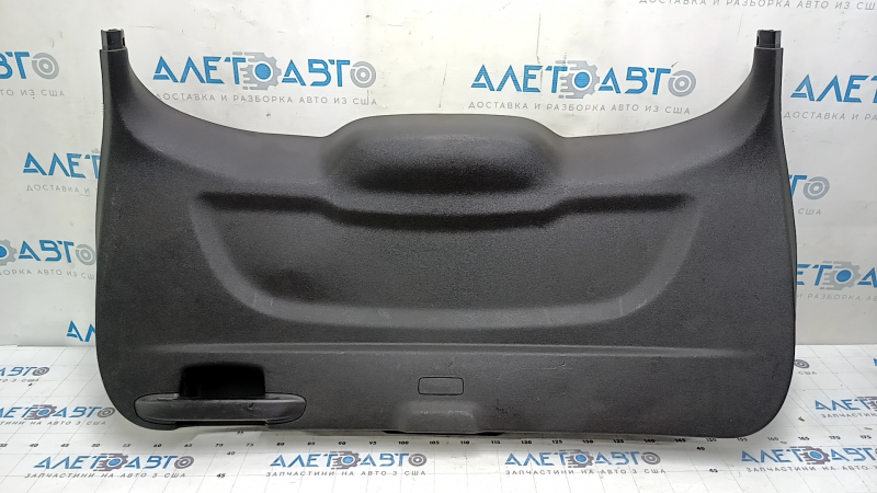 Lower tailgate trim for Ford Escape MK3 2017-2019, black, with handle, scratches, broken fasteners