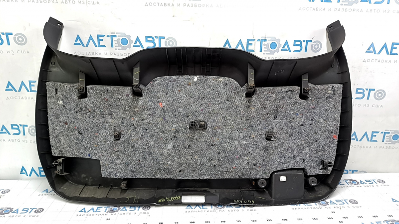 Lower tailgate trim for Ford Escape MK3 2017-2019, black, with handle, scratches, broken fasteners