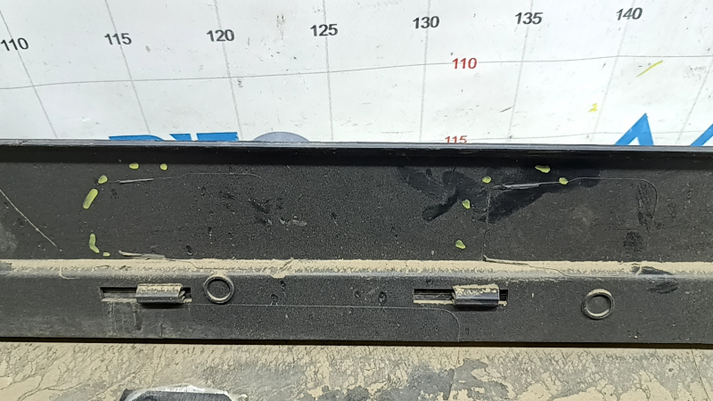 Right side sill for Ford Escape MK3 2017-2019, rest structure, scratches, broken fasteners, broken fasteners, pinched, crack in fastener, non-factory hole