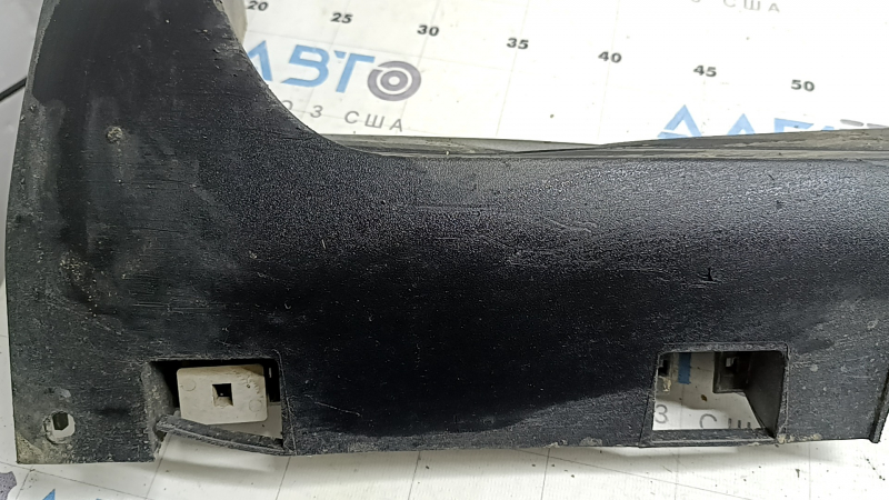 Right side sill for Ford Escape MK3 2017-2019, rest structure, scratches, broken fasteners, broken fasteners, pinched, crack in fastener, non-factory hole