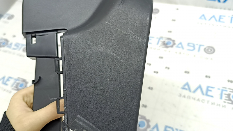 Driver's seat side trim, left, center, Volvo XC90 16-25, black, scratches