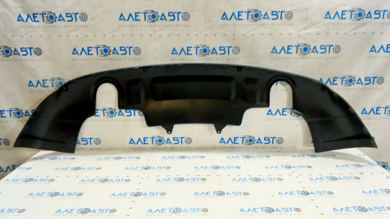 Rear bumper lip for 2 pipes for Audi Q5 8R 13-17 with parking sensors, without towbar