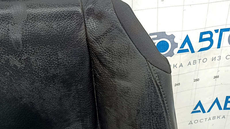 Volvo XC90 16-25 passenger seat cushion upholstery, black leather, heated, scratches, dry cleanable