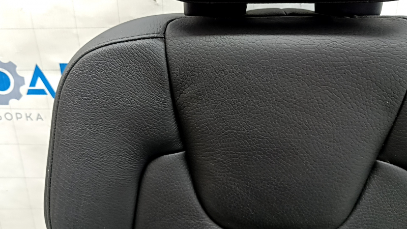 Left rear seat Volvo XC90 16-22 black leather for 3 rows, needs cleaning, dented