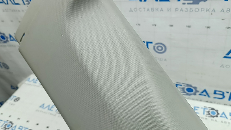 Center pillar trim, upper belt, right, Toyota Sienna 11-14, gray, without button, worn