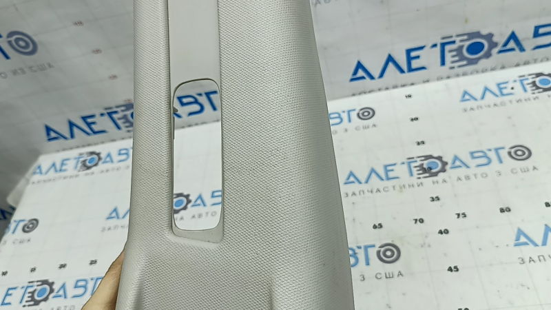 Left side center pillar trim, upper belt, Subaru Impreza 17-23 GK, gray, scratches