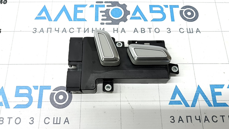 Audi Q5 8R 09-17 passenger seat control with gray buttons with chrome