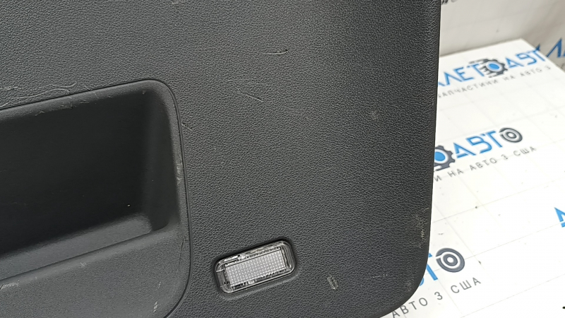 Audi Q5 8R 13-17 lower trunk lid trim, complete, gray, scratches